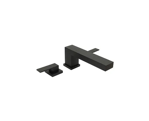 Huntington Brass Matte Black Razo Roman Tub Filler