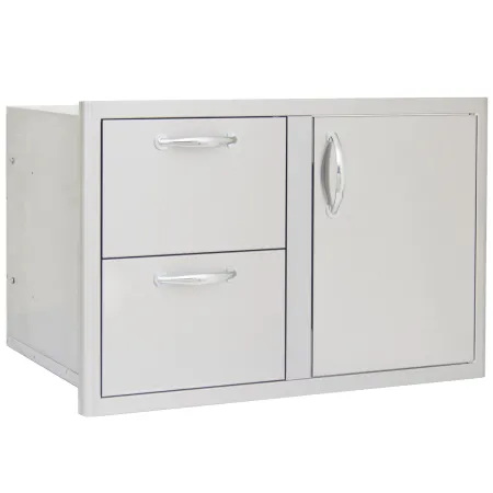 Stainless Blaze Soft Close Door & Drawer