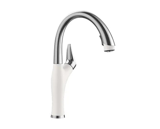 Blanco Stainless White Artona Kitchen Kitchen Faucet