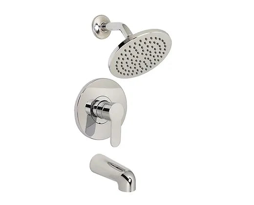Huntington Brass Polished Chrome Tazio Tub  Shower Shower Combo Kit