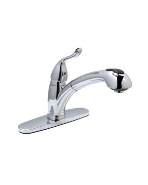 Huntington Brass Polished Chrome Pull Out Kitchen Faucet