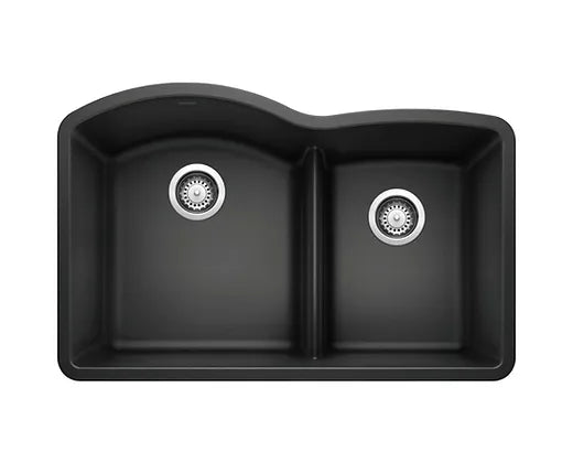 Blanco  Anthracite Diamond 1  3/4 Low Divide 60/40 Granite Composite Kitchen Sink