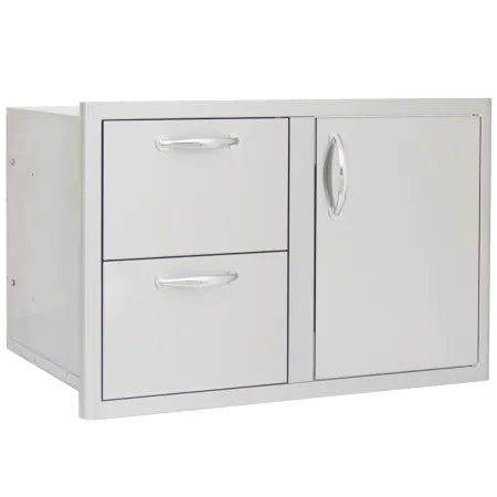32 Inch Access Door & Double Drawer Combo