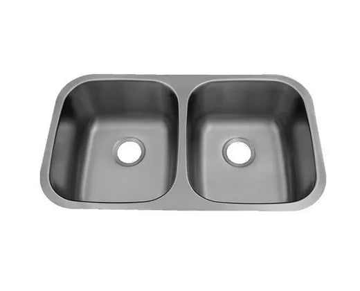 PROHS  Stainless Double Bowl Undermount 18 Gauge Stainless Steel Kitchen Sink