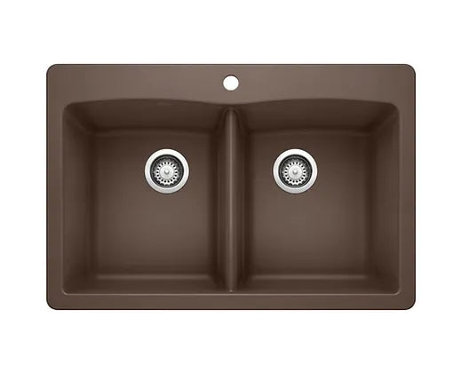 Blanco  Cafe Diamond Equal Double Granite Composite Kitchen Sink