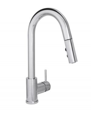 Huntington Brass Polished Chrome Elegant Contemporary Flux II Kitchen Faucet