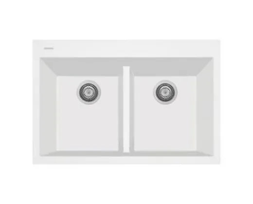 Q  Bianco Roma Granite Composite Kitchen Sink