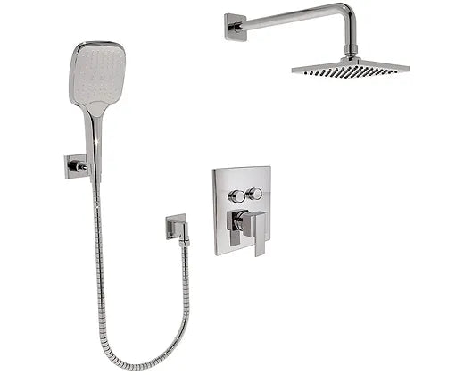 Huntington Brass Polished Chrome Double Bowl Undermount 40/60 Shower Combo Kit