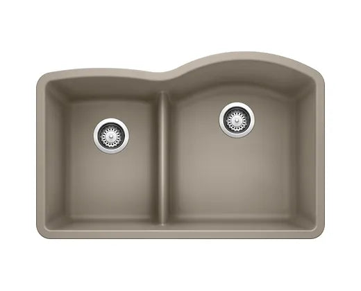 Blanco  Truffle Diamond 1  3/4 Low Divide 40/60 Granite Composite Kitchen Sink