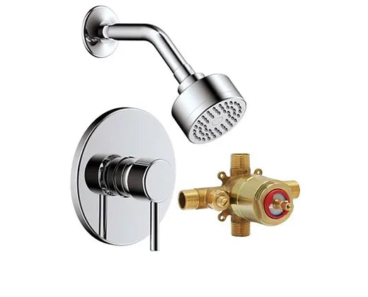 PROHS Polished Chrome Cassia S Shower Combo Kit