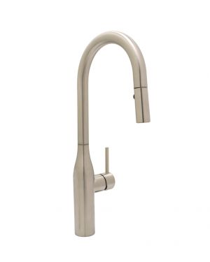 Huntington Brass Satin Nickel Rise Contemporary Kitchen Faucet