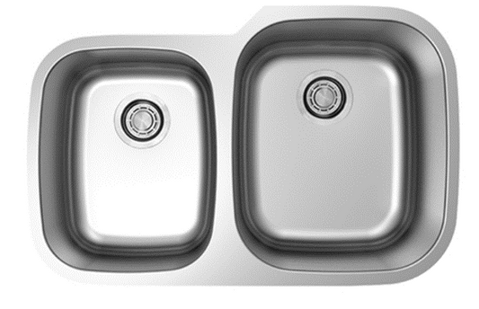 Dakota  Stainless Genesis 40/60 18 Gauge Stainless Steel Kitchen Sink