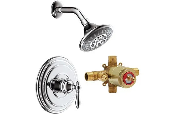 PROHS Satin Nickel Eden  S Shower Combo Kit