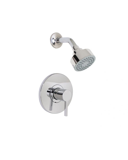 Huntington Brass Polished Chrome Emory II Push Button with Wand Shower Combo Kit