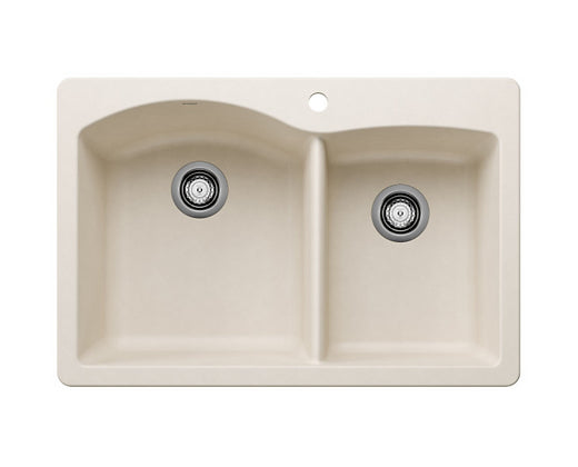 Blanco  Soft White Diamond 1  3/4 Bowl Granite Composite Kitchen Sink