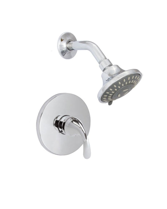Huntington Brass Polished Chrome Clover Shower Combo Kit