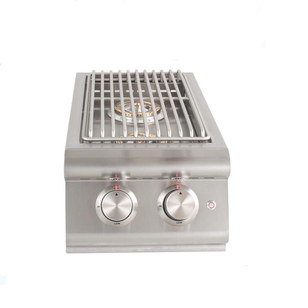 Stainless Illuminated Knobs Side Burner