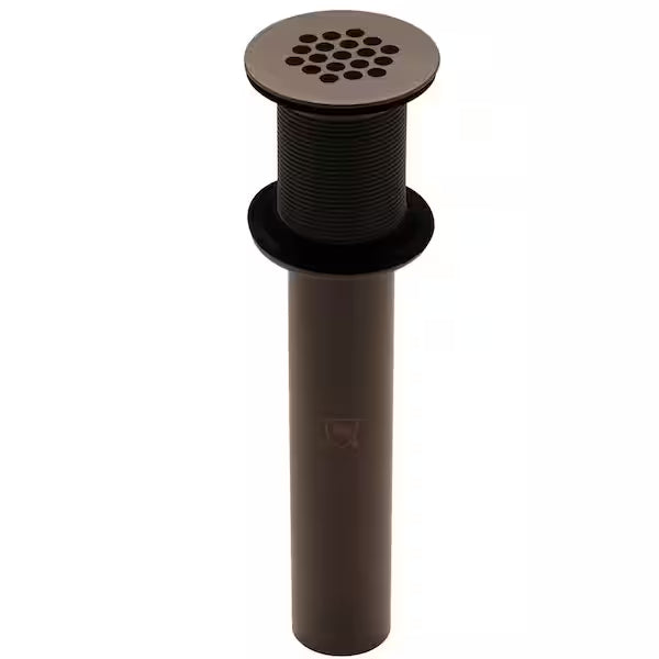 PROHS Oil Rubbed Bronze 1  1/2  Grid Vanity w / o Overflow Drain