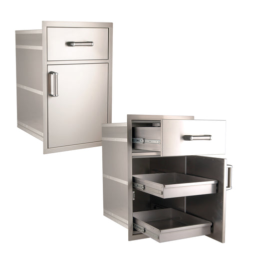 Stainless Pantry Door Drawer