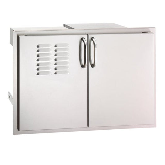 Stainless Vented Double Door Trash Pullout