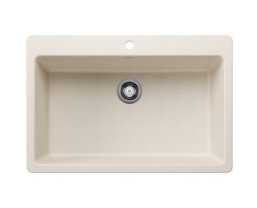 Blanco  Soft White Liven Super Single Granite Composite Kitchen Sink