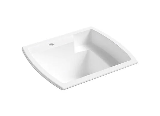 Sterling  White Radial Corner Laundry / Utility Sink