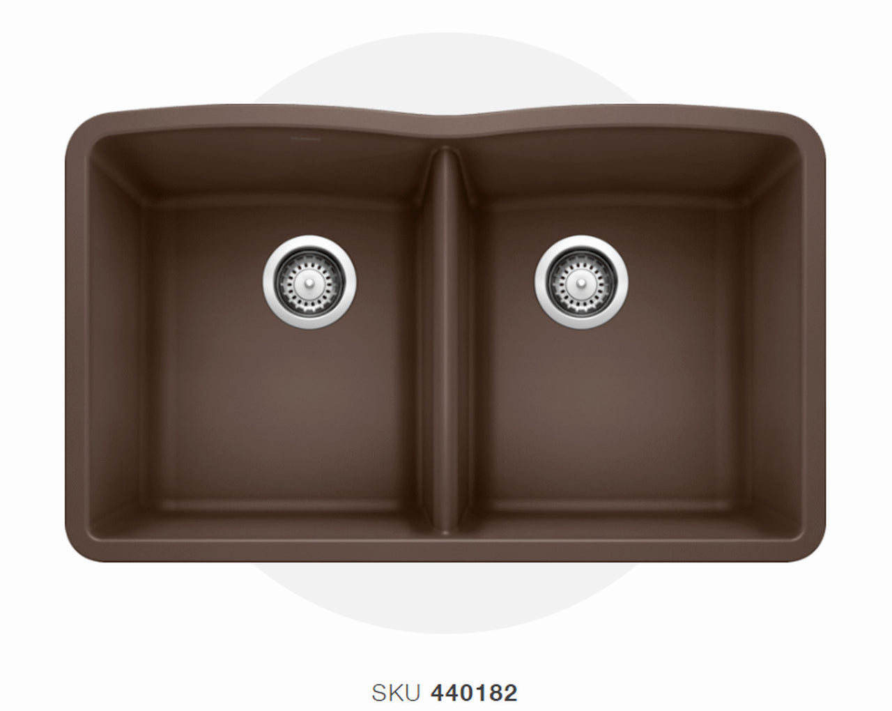 Blanco  Cafe Brown Diamond Silgranit 50/50 Granite Composite Kitchen Sink