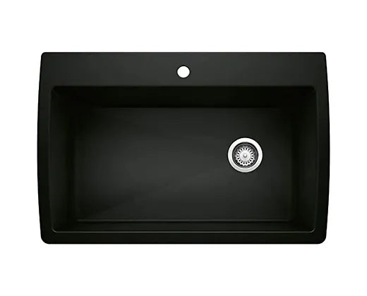 Blanco  Coal Black Diamond Super Single Granite Composite Kitchen Sink