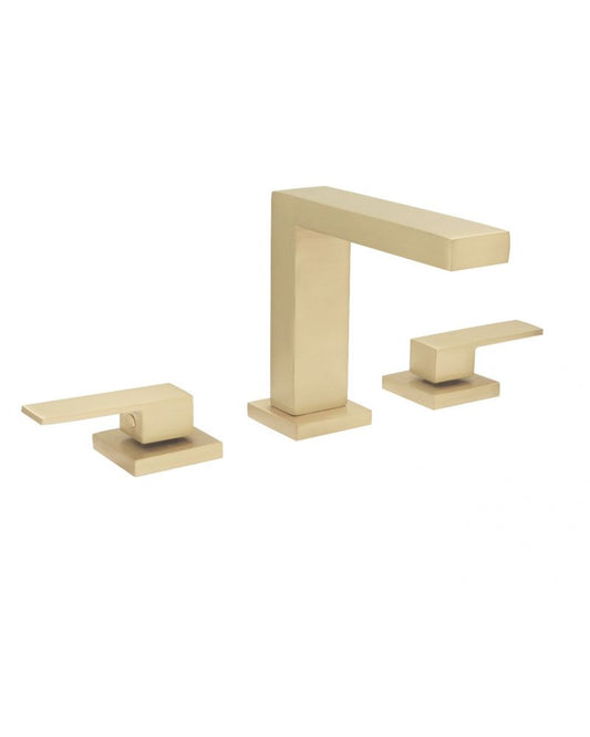 Huntington Brass Satin Brass Razo Widespread Tall Bath Faucet