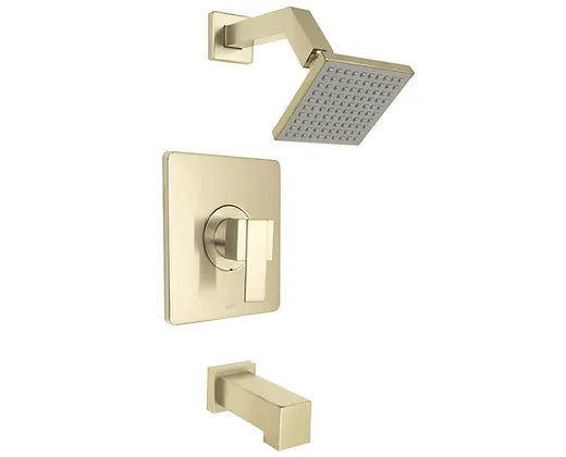 Huntington Brass Satin Brass Torino Shower Combo Kit