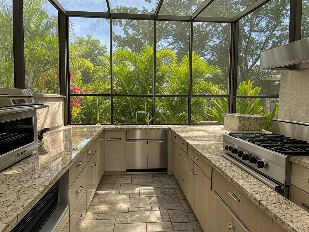 Complete outdoor kitchen design by Countertops and More