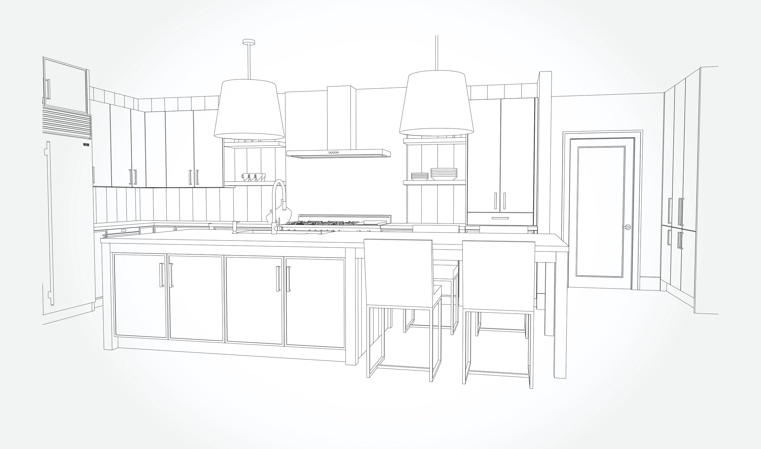 Custom cabinet designs for kitchens and bathrooms