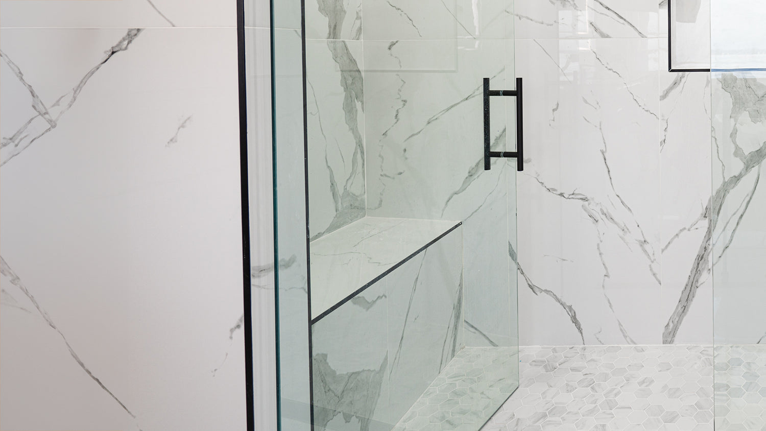 Custom shower bench for added comfort