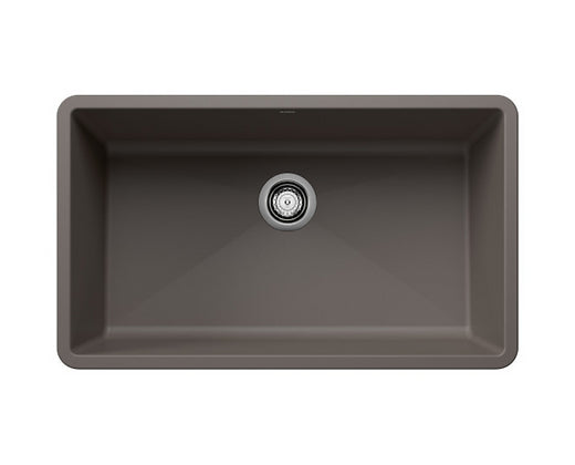 Blanco  Volcano Gray Precis Super Single Granite Composite Kitchen Sink