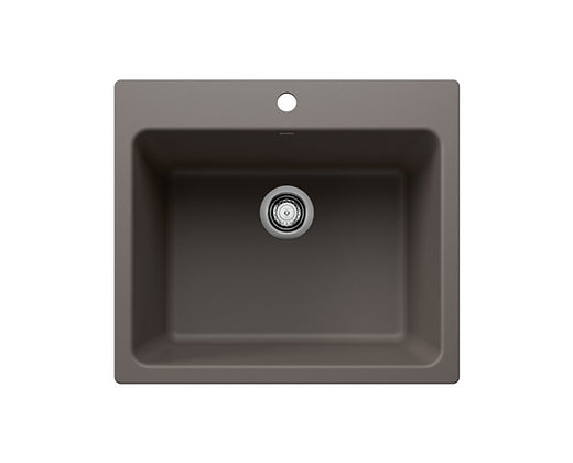 Blanco  Volcano Gray Liven Medium Single Granite Composite Kitchen Sink