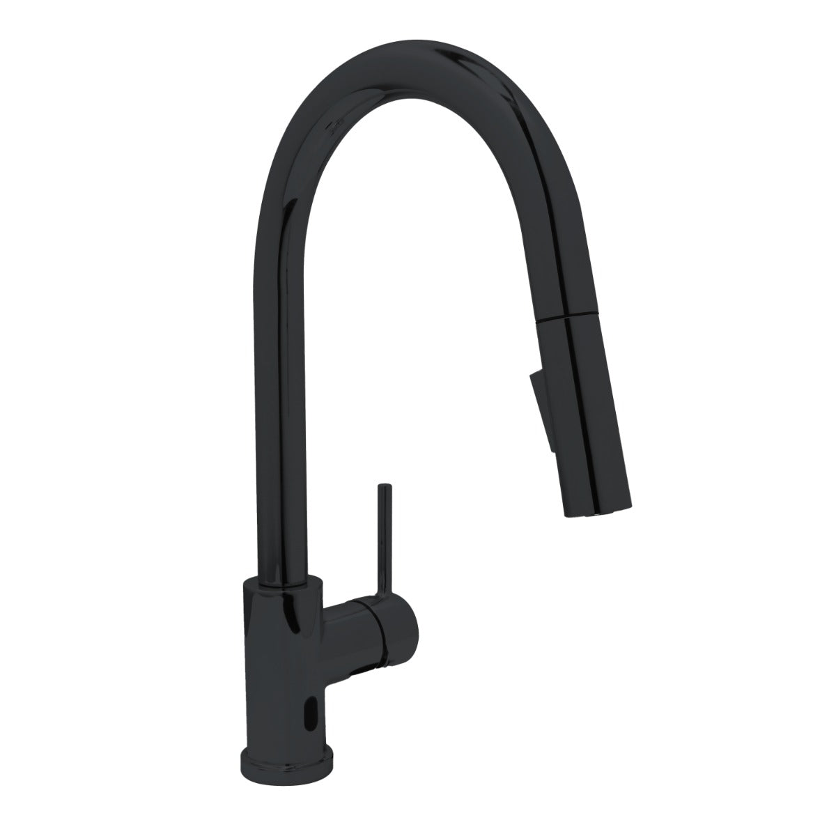 Huntington Brass Matte Black Euro Arc Kitchen Faucet