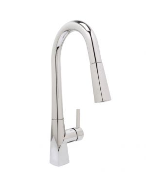Huntington Brass Polished Chrome Ellery Contemporary Square Kitchen Faucet