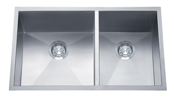 Dakota  Stainless Zero Radius 60/40 16 Gauge Stainless Steel Kitchen Sink