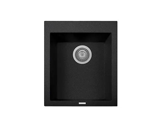 Q  Nero Single Vertical with soft close hinges Bar Sink
