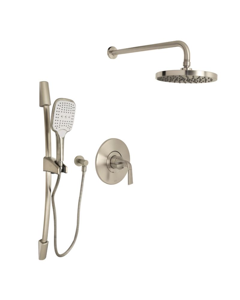Huntington Brass Satin Nickel Joy with Wand Shower Combo Kit