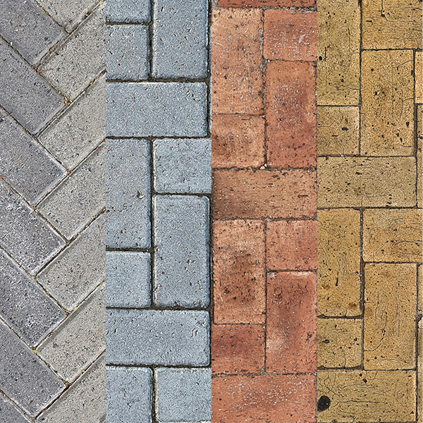 Variety of paver patterns and colors available
