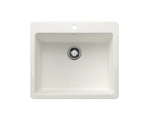 Blanco  White Liven Medium Single Granite Composite Kitchen Sink