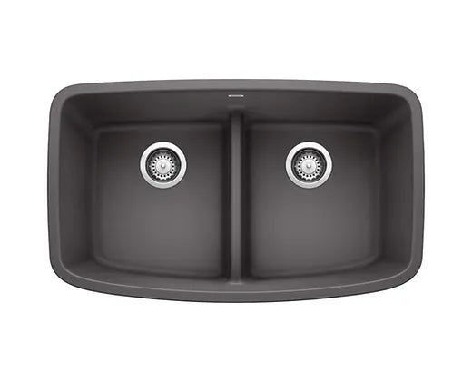 Blanco  Cinder Valea Equal Low Divide Granite Composite Kitchen Sink