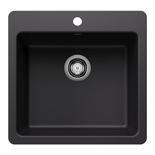 Blanco  Coal Black Liven 1  3/4 Granite Composite Kitchen Sink