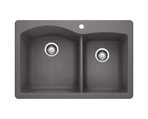Blanco  Cinder Diamond 1  3/4 Bowl Granite Composite Kitchen Sink