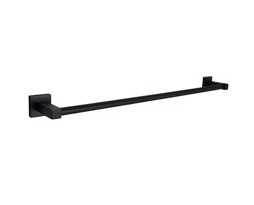 Huntington Brass Matte Black Razo Towel Bar