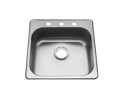 PROHS  Stainless Drop  In 22 Gauge Stainless Steel Kitchen Sink