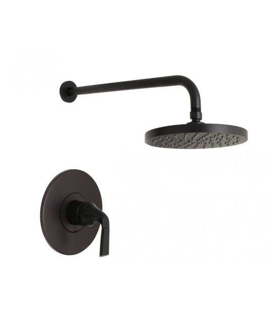 Huntington Brass Matte Satin Black Joy Shower Combo Kit